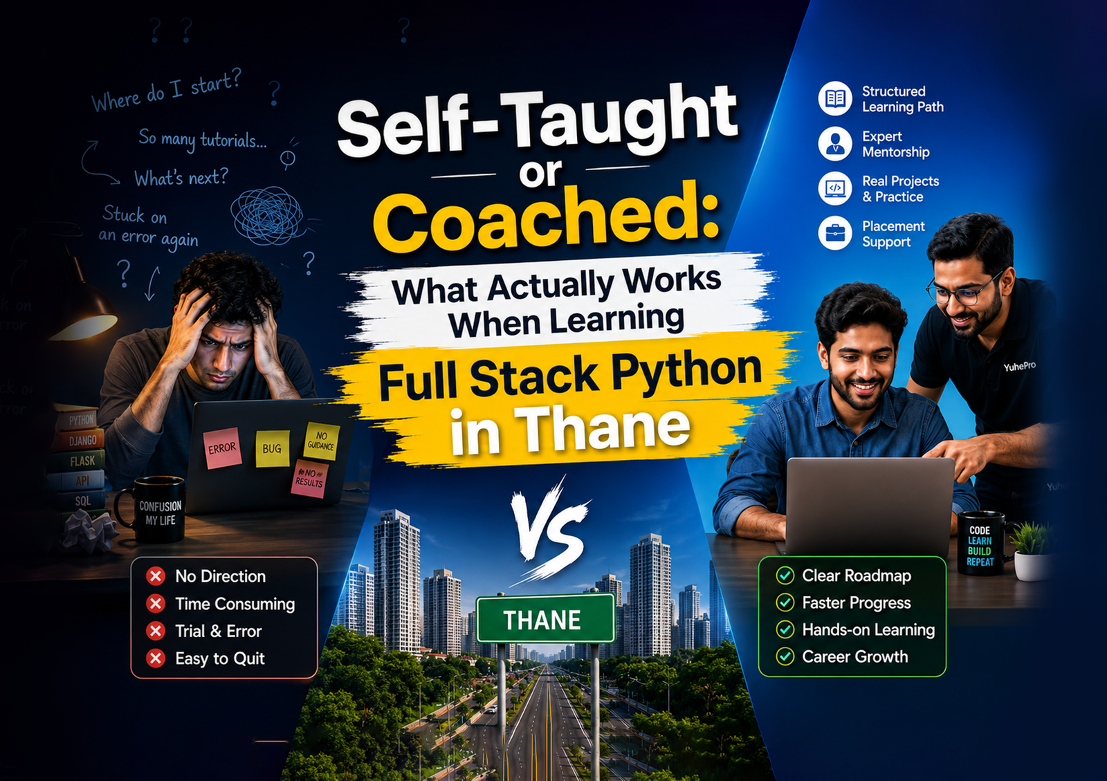 Self-Taught or Coached: What Actually Works When Learning Full Stack Python in Thane